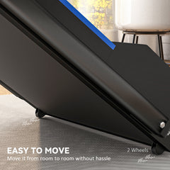 PURE Folding Motorised Home Treadmill Walking Machine with LCD Monitor, Blue