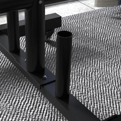 PURE Weight Rack for Olympic Weight Plate, 3 Tier Weight Tree for 2 inch Plates and Bars, Weight Organiser Stand with 4 Transport Wheels and Clamps for Home Gym, Max Load 200kg, Black