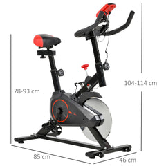 PURE Indoor Upright Exercise Bike Machine, with Adjustable Seat, Resistance, Handlebar, LCD Display