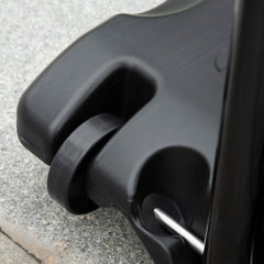 PURE Basketball Hoop Stand Portable Adjustable Height 2.1-2.6m w/ Wheels, Sturdy Rim Stable Base, Black