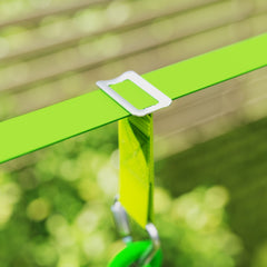 PURE 7-Piece Kids Zip Line Kit for Garden, 10m Kids Slackline Kit with Wooden Monkey Bars, Metal Rings, Gripping Balls, Green