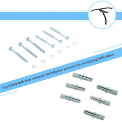 PURE Punching Bag Hanger Wall Mount Bracket Kick Boxing MMA Training Frame Home Fitness Workout Pull Up Bar, Black