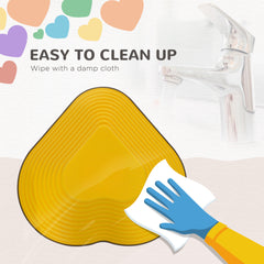 PURE 6-Piece Heart-Shaped Kids Balance Stepping Stones and Motor Skills, Multicoloured