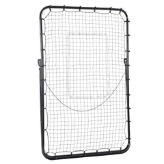 PURE Foldable Football Rebounder Net, with Adjustable Angles - Black