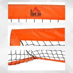 PURE Set of 2 Football Goal Net 6 x 3 ft Foldable Outdoor Sport Training Teens Adults Football with Carrying Bag Orange