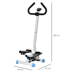 PURE Twister Stepper, Step Machine with Adjustable Resistance, LCD Screen - Blue