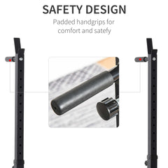 PURE Barbell Rack, Width and Height Adjustable Dip Stand, Bench Press Rack for Home Gym Weight Lifting Fitness Workout, Max Load 150kg