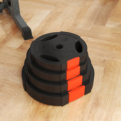 PURE Weight Plates Set, with Two 7.5kg and Two 5kg weights, Black