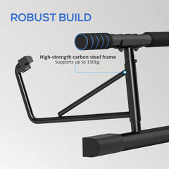 PURE Pull-Up Bar, No-Drilling Chin-Up Bar, Push-Up Stand with Resistance Bands, Padded Handles for Home Gym Exercise