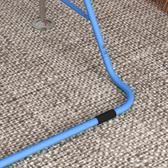 PURE Kids Gymnastic Bar, with Adjustable Height, Foldable Horizontal Bars - Blue