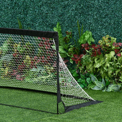 PURE Set of 2 Football Goal Net 6 x 3 ft Foldable Outdoor Sport Training Teens Adults Football with Carrying Bag Black