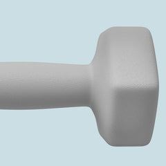 PURE 2 x 6kg Hexagonal Dumbbells Weights Set with Non-Slip Grip for Home Gym Workout, Grey