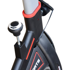 PURE Exercise Bike, Indoor Cycling, with LCD Display, Heart Rate, Sensor - Black