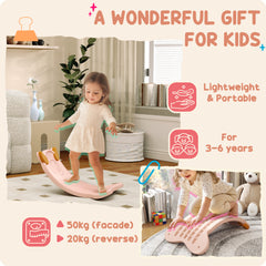 PURE Balance Board for Kids Balance Training & Sensory Play, Pink