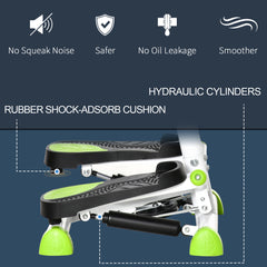 PURE Twister Stepper, Step Machine with Adjustable Resistance, LCD Screen - White