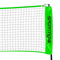 PURE Badminton Net Set, Height Adjustable Net for Pickleball, Volleyball, Badminton, with 3 Shuttlecocks, 4 Rackets
