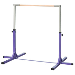 PURE Steel Frame Adjustable Horizonal Gymnastics Bar For Kids Home Gym Training Purple