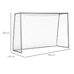 PURE 10ft x 6.5ft Football Goal, Football Net for Garden with Ground Stakes, Quick and Simple Set Up
