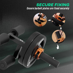 PURE Tib Bar with 2 x 5kg Olympic Weight Plates, Tibialis Trainer Calf Raise Machine for Shin Splints and Knee Pain Relief, for Home, Gym, Lifting and Strength Training