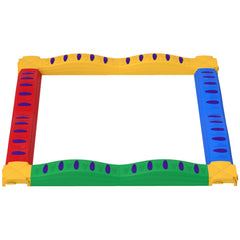 PURE 12-Piece Kids Balance Beam Stepping Stones, with Non-Slip Foot Pads, Multicoloured