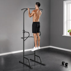 PURE Power Tower Dip Station Pull Up Bar Multi-Function Push Up Equipment with Adjustable Height for Home Gym Strength Training Workout Fitness