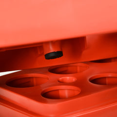 PURE Aerobic Step, 10cm, 15cm & 20cm Height Adjustable Exercise Stepper for Exercise Workout, Nonslip Step Board Great for Home & Office, Grey and Red