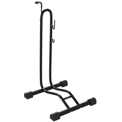 PURE Vertical and Horizontal Bike Rack Bicycle, Storage Stand with Adjustable Hooks, for 24"-29" Wheels, 700c Bike