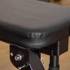 PURE Adjustable Weight Bench, Foldable Bench, with Barbell Rack, Black