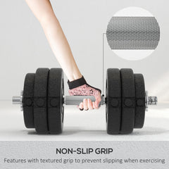 PURE 30KG Adjustable Dumbbells Set, Hand Weights Set for Home Gym Weight Lifting Training