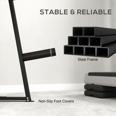 PURE Weight Tree Weight Rack for 5cm Weight Plates and Barbell Bar with 6 Fasten Clamps, 300kg Capacity