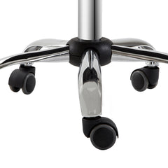 PURE Adjustable Rolling Swivel Beauty Salon Chair, Stool for Spa, Technician - White