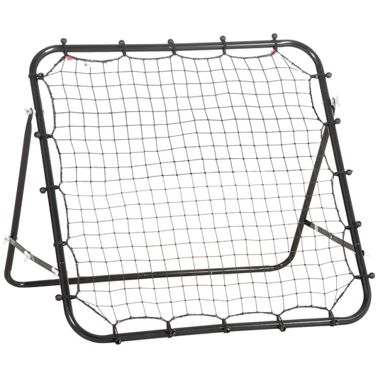 PURE Rebounder Net, Practise Kickback Goal, for Teens, Adults Training - Black