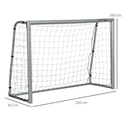 PURE 8ft x 5ft Football Goal, Football Net for Garden with Ground Stakes, Quick and Simple Set Up