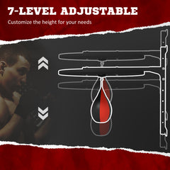 PURE Wall Mounted Speed Bag Platform, Height Adjustable Punching Bag, Training Kit