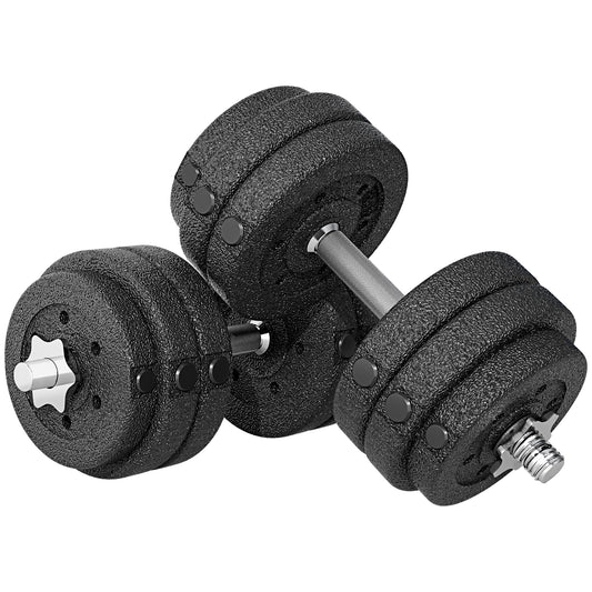 PURE 30KG Adjustable Dumbbells Set, Hand Weights Set for Home Gym Weight Lifting Training
