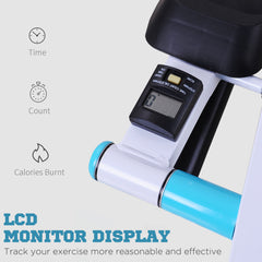 PURE Stepper w/ Handle Hand Grip Workout Fitness Machine For Fitness Aerobic Exercise Home Gym White