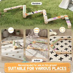 PURE Wooden Balance Beam for Kids, Balance, Coordination, Agility