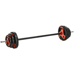 PURE 20kg Adjustable Barbell Weights Set for Home Gym, Strength Training