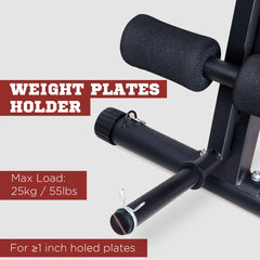 PURE Foldable Weight Bench, Adjustable Strength Training Sit Up Ab Bench, Incline/Decline, Red