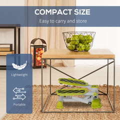 PURE Portable Mini Stepper, Steppers for Exercise Workout with LCD Display Monitor, Anti-skid Foot Pedals for Home Gym Office, Yellow