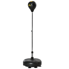 PURE Punching Bag with Stand, 133-151cm Adjustable Height, for Teens, Gold Tone/Black