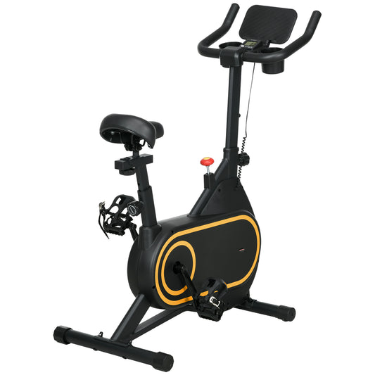 PURE Magnetic Indoor Cycling Bike, Exercise Bike with Silent Flywheel, LCD Display, Tablet Holder, Comfortable Seat