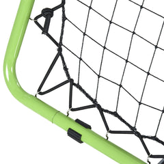 PURE Football Training Net, Soccer Kickback Target Goal Both Side Rebounder Net, Adjustable Angle Goal Training Set for Kids and Children to Practice in Playground, Backyard