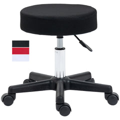 PURE Hydraulic Swivel Salon Spa Stool Height Adjustable Facial Massage Tattoo with 3 Changeable Seat Covers, Black