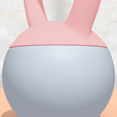 PURE 4KG Soft Kettlebell, Kettlebell with Non-Slip Handle for Home Gym, Weight Lifting, Strength Training, Pink/Grey