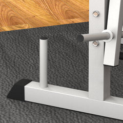 PURE Adjustable Weight Bench with Squat Rack, Heavy Duty Bench Press Rack with Preacher Curl Pad, Leg Developer, Barbell Rack, Butterfly, Home Gym Strength Training Multiuse Workout Bench, Grey