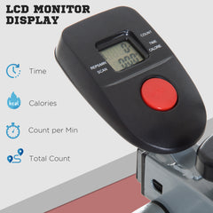 PURE Air Walker Glider, Cross Trainer Fitness Machine, with LCD, for Home Gym, Grey