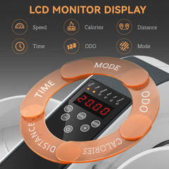 PURE Under Desk Elliptical Machine, Seated Pedal Exerciser, Mini Electric Elliptical Machine for Seniors with LCD Monitor, Remote Control and 10 Adjustable Speed, Quiet & Portable, White