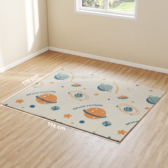 PURE Baby Play Mat, Double Sideded Foldable Kids Crawling Mat, Reversible & Waterproof, Astronaut and Planet