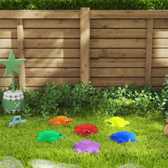 PURE 6-Piece Balance Stepping Stones with Non-Slip Edge, Indoor Outdoor Obstacle Courses for Ages 3-8 Years, Multicoloured